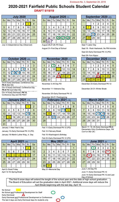 ct public school calendar