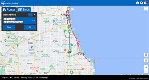 cta bus tracker select route