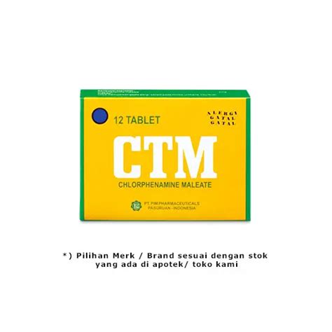 CTM (Chlorpheniramine Maleate) Manfaat, Dosis, Efek Samping
