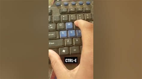 Ctrl+ E The Shortcut Key For