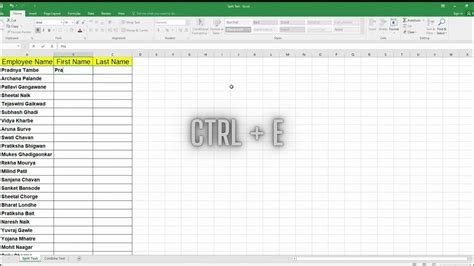 5 Excel Ctrl E Tips