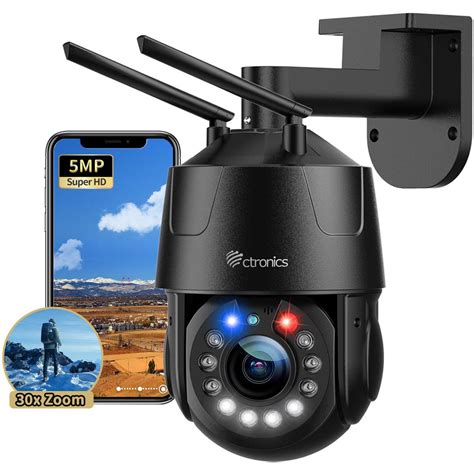 Ctronics 2.5K 4MP Surveillance Camera Indoor & 2.4/5Ghz WLAN with 20m