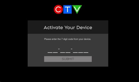 ctv activation code for tv