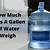 cuánto pesa un galón de agua en kg