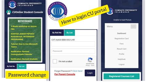 cu portal login ii