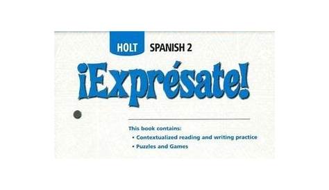 Cuaderno de actividades with overprinted Answers Teacher's Edition Holt