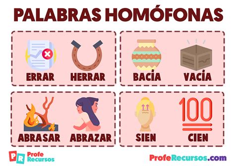 cuales son las palabras homofonas