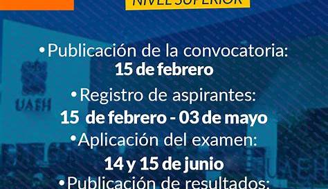 Convocatoria UAEH 2021