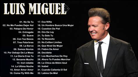 cuantas canciones tiene luis miguel