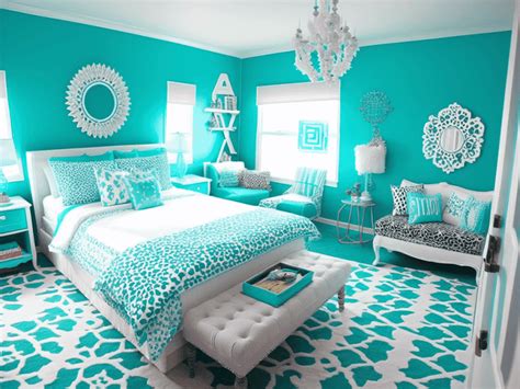 Cuarto Azul Turquesa Con Blanco