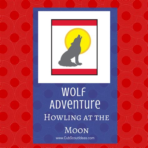 cub scout wolf howling at the moon