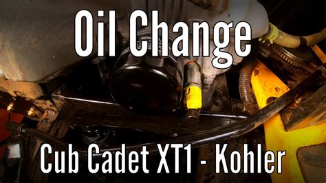 Cub Cadet XT2 Oil Change YouTube