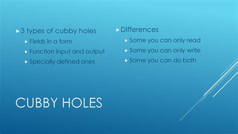 cubby holes 3