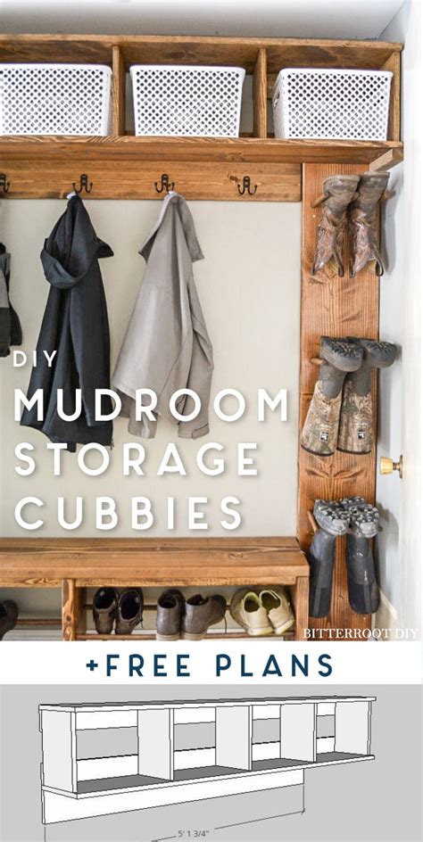 Cubby Shelf For Mudroom