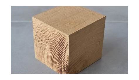Cube Bois Brut 10 Cm Fossilisé Pétrifié , Env. X