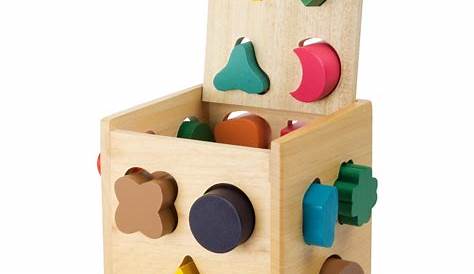 Cube En Bois Pour Bebe 4 s Illustrés, Renouvelable Vert Imaginaire