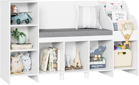 Cube Bookshelf With Bench