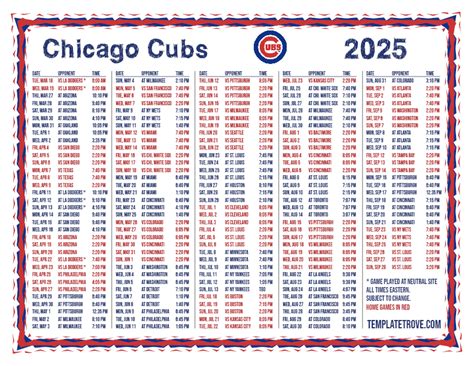 Cubs Game Start Time