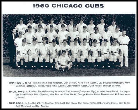 cubs roster 1960