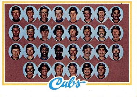 cubs roster 1978
