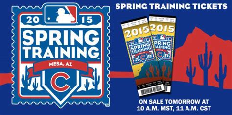 cubs spring training tickets