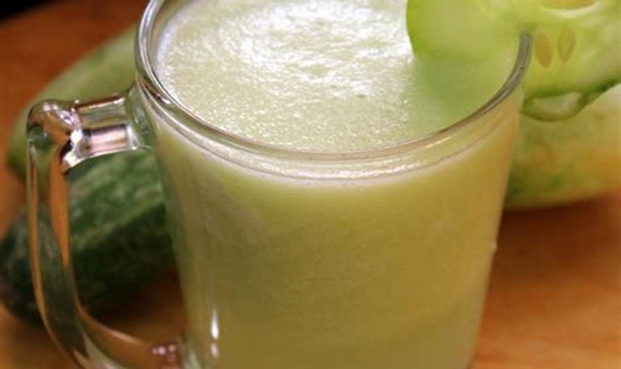 cucumber juice recipe weight loss