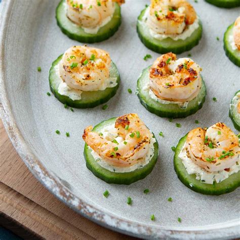 Cucumber Appetizer With Shrimp