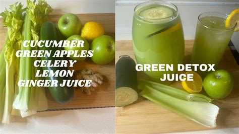 Cucumber Celery Green Apple Lemon