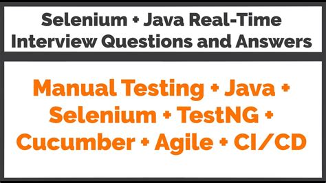 Cucumber Java Interview Questions