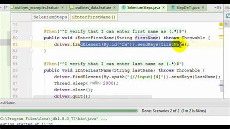 Cucumber Java Test Exception