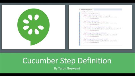Cucumber Step Definition Example