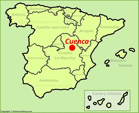 cuenca en el mapa