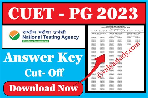 cuet pg answer key 202