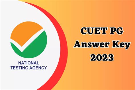 cuet pg answer key 2023 pdf download