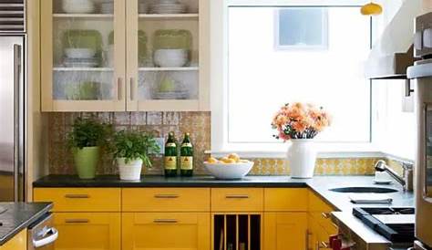 11 manières de décorer une cuisine en jaune et gris