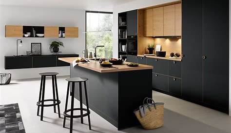 Cuisine noire et bronze Zwarte keuken met brons Keuken