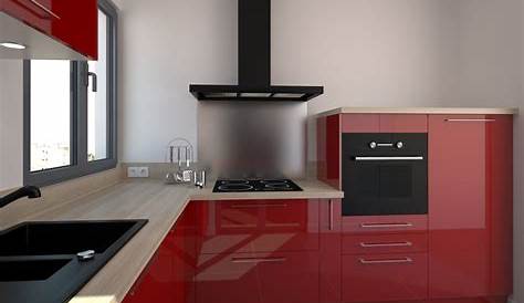 Photo de cuisine rouge et noir Tout sur la cuisine et le