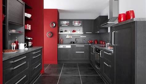Deco cuisine noir gris rouge Atwebster.fr Maison et