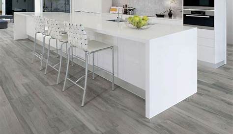 Carrelage imitation parquet contemporain sol cuisine