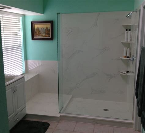 Cultured Marble Shower Threshold