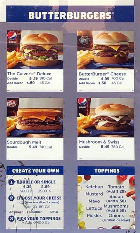 culver's menu