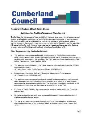 cumberland council application forms
