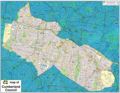 cumberland council map area
