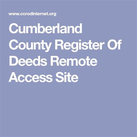 cumberland county register of deeds