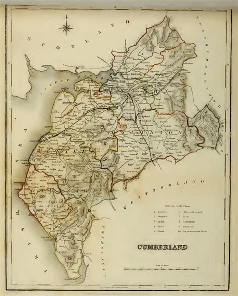 cumberland on a map