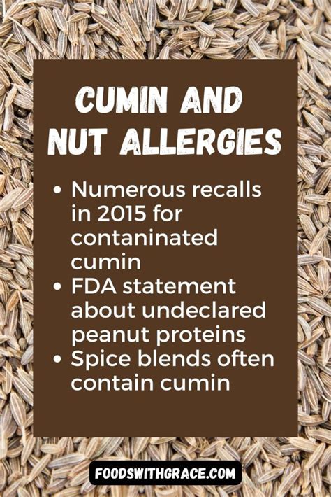 Cumin Spice Allergy