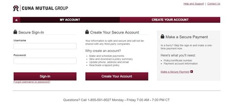 cuna mutual login