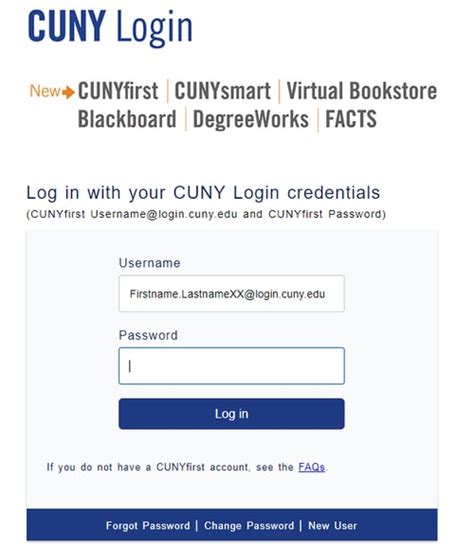 cunyfirst log in