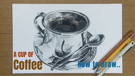 Cup Drawing Realistic