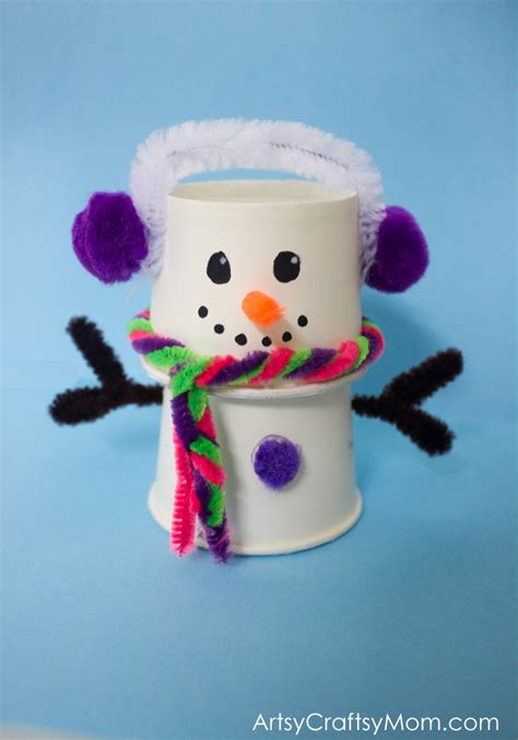 cup snowman craft